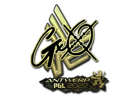 Sticker | gxx- (Gold) | Antwerp 2022 image