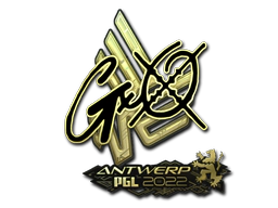 Sticker | gxx- (Gold) | Antwerp 2022 image