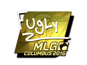 Sticker | FugLy (Gold) | MLG Columbus 2016 image