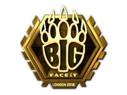 Sticker | BIG (Gold) | London 2018 image