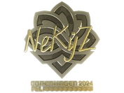 Sticker | NEKiZ (Gold) | Copenhagen 2024 image