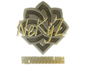 Sticker | NEKiZ (Gold) | Copenhagen 2024 image