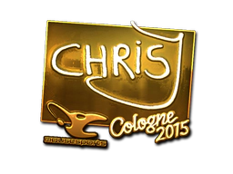 Sticker | chrisJ (Gold) | Cologne 2015 image