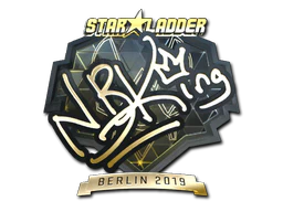 Sticker | NBK- (Gold) | Berlin 2019 image