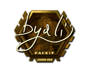 Sticker | byali (Gold) | London 2018 image