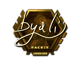 Sticker | byali (Gold) | London 2018 image
