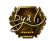 Sticker | byali (Gold) | London 2018 image