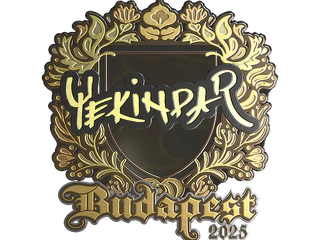 Sticker | YEKINDAR (Gold) | Budapest 2025