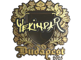 Sticker | YEKINDAR (Gold) | Budapest 2025 image