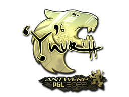 Sticker | yuurih (Gold) | Antwerp 2022 image