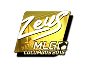 Sticker | Zeus (Gold) | MLG Columbus 2016 image