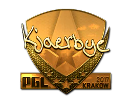 Sticker | Kjaerbye (Gold) | Krakow 2017 image