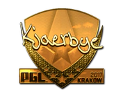 Sticker | Kjaerbye (Gold) | Krakow 2017 image