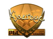 Sticker | Kjaerbye (Gold) | Krakow 2017 image