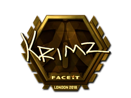 Sticker | KRIMZ (Gold) | London 2018 image