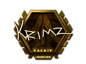 Sticker | KRIMZ (Gold) | London 2018 image