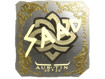 Sticker | saadzin (Gold) | Austin 2025 image