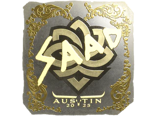 Sticker | saadzin (Gold) | Austin 2025