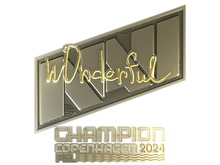 Sticker | w0nderful (Gold, Champion) | Copenhagen 2024