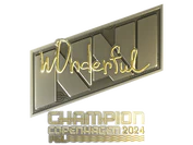 Sticker | w0nderful (Gold, Champion) | Copenhagen 2024 image