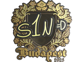 Sticker | s1n (Gold) | Budapest 2025