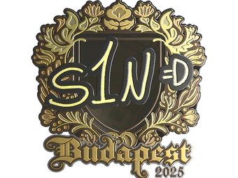 Sticker | s1n (Gold) | Budapest 2025 image