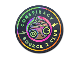 Sticker | Conspiracy Club (Holo) image