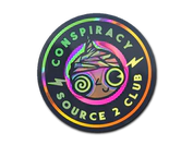 Sticker | Conspiracy Club (Holo) image
