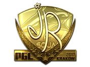 Sticker | jR (Gold) | Krakow 2017 image