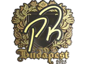 Sticker | PR (Gold) | Budapest 2025 image
