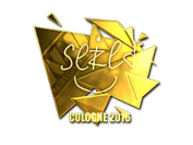 Sticker | seized (Gold) | Cologne 2016 image