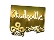 Sticker | Skadoodle (Gold) | Cologne 2015 image