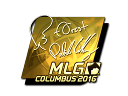 Sticker | f0rest (Gold) | MLG Columbus 2016 image