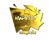 Sticker | markeloff (Gold) | Cologne 2016 image