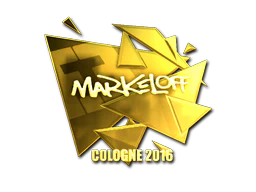 Sticker | markeloff (Gold) | Cologne 2016 image
