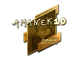 Sticker | AmaNEk (Gold) | Boston 2018 image