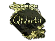 Sticker | qikert (Gold, Champion) | Rio 2022 image
