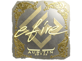 Sticker | efire (Gold) | Austin 2025 image