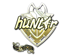 Sticker | huNter- (Gold) | Paris 2023 image