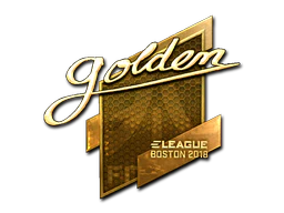 Sticker | Golden (Gold) | Boston 2018 image