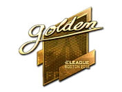 Sticker | Golden (Gold) | Boston 2018 image