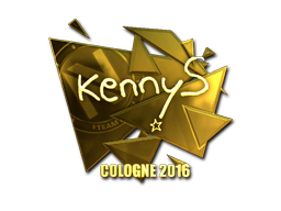 Sticker | kennyS (Gold) | Cologne 2016 image