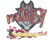 Sticker | m0NESY (Glitter) | Shanghai 2024 image