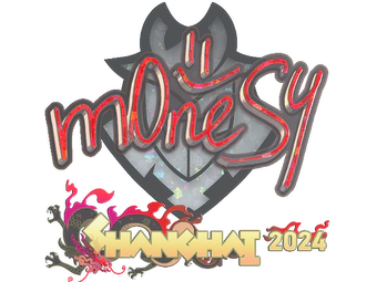 Sticker | m0NESY (Glitter) | Shanghai 2024 image