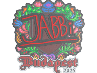 Sticker | jabbi (Embroidered) | Budapest 2025