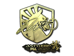Sticker | nitr0 (Gold) | Antwerp 2022 image