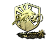 Sticker | nitr0 (Gold) | Antwerp 2022 image