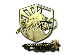 Sticker | nitr0 (Gold) | Antwerp 2022 image