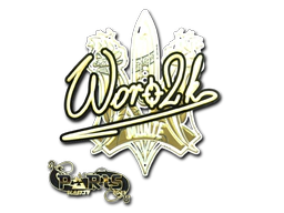 Sticker | Woro2k (Gold) | Paris 2023 image
