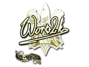 Sticker | Woro2k (Gold) | Paris 2023 image